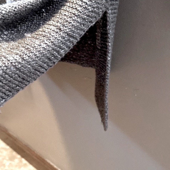 Sweater/dress with cowl neckline medium gray color with sequins - Picture 4 of 7